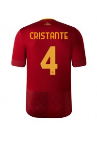AS Roma Bryan Cristante #4 Fotballdrakt Hjemme Klær 2022-23 Korte ermer